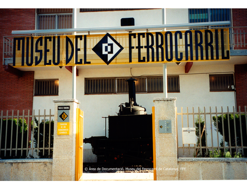 Entrada del Museu del Ferrocarril de Vilanova