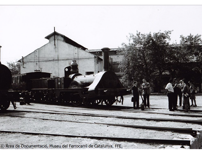 Locomotora Matar en el Museo en los aos 70