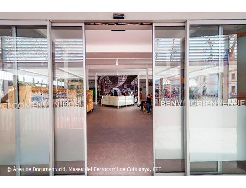 Museu del Ferrocarril de Catalunya entre los aos 2015 y 2018. Exterior e interior de los espacios del Museo, 2018