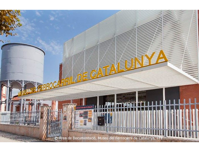 Museu del Ferrocarril de Catalunya entre los aos 2015 y 2018. Exterior e interior de los espacios del Museo, 2018