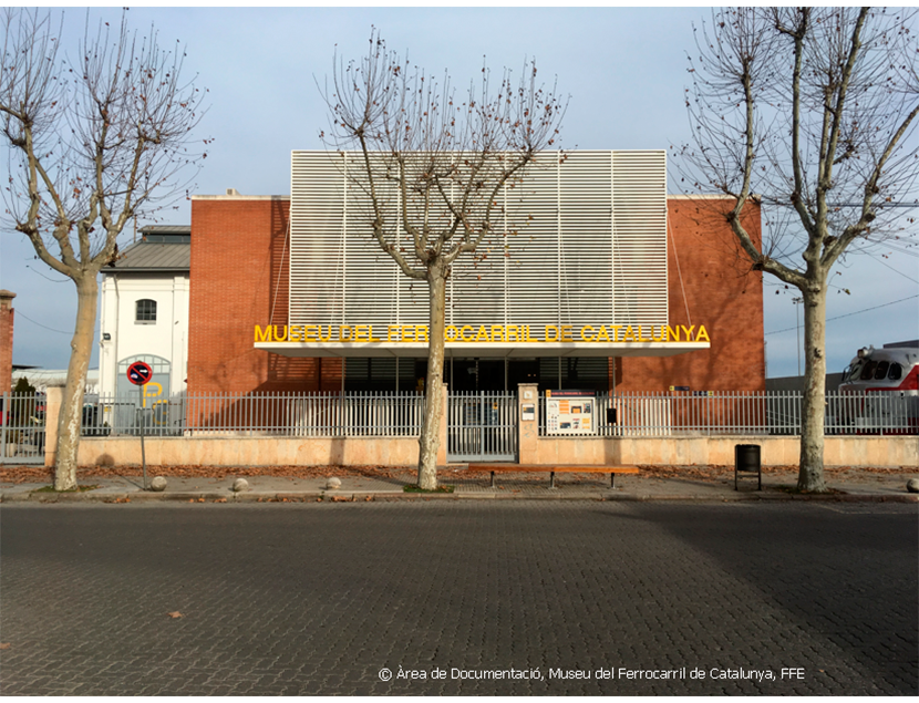Museu del Ferrocarril de Catalunya entre los aos 2015 y 2018. Exterior e interior de los espacios del Museo, 2018