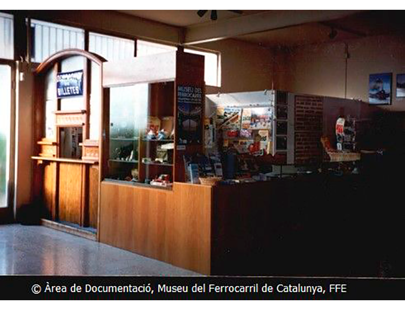 Museu del Ferrocarril de Catalunya entre los aos 2015 y 2018. Exterior e interior de los espacios del Museo, 2018