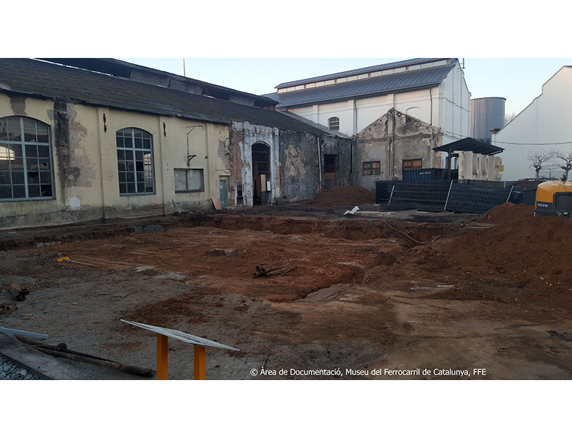 Museu del Ferrocarril de Catalunya entre los aos 2015 y 2018. Exterior e interior de los espacios del Museo, 2018