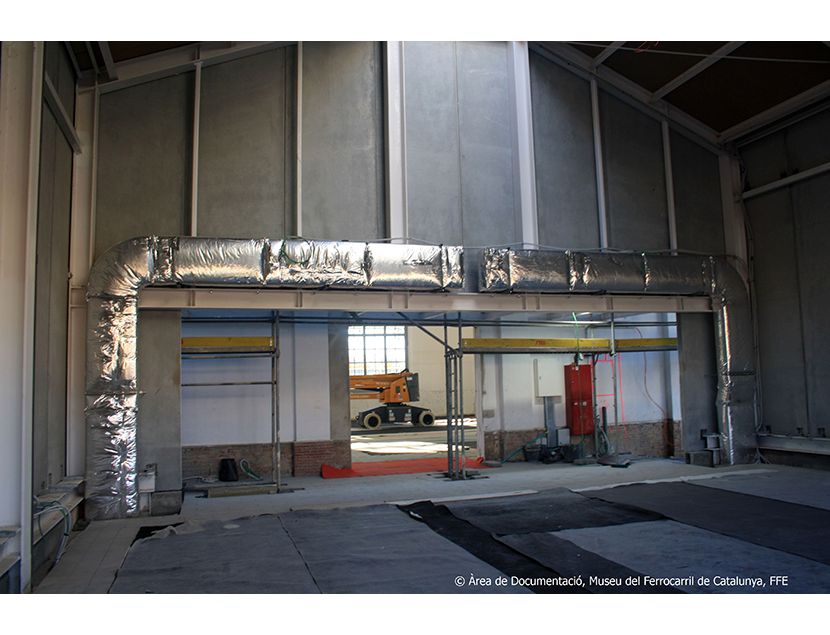 Museu del Ferrocarril de Catalunya entre los aos 2015 y 2018. Exterior e interior de los espacios del Museo, 2018