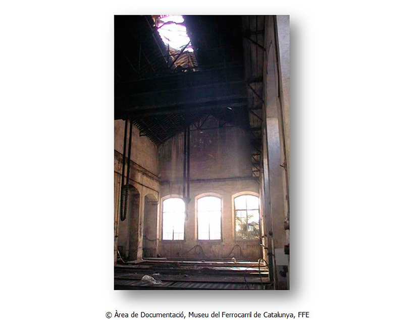 Museu del Ferrocarril de Catalunya entre los aos 2015 y 2018. Exterior e interior de los espacios del Museo, 2018