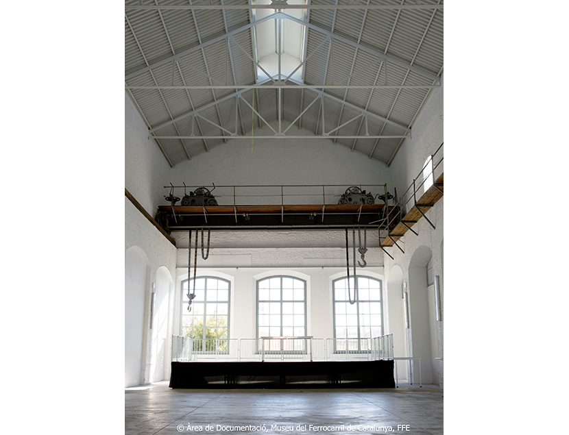 Museu del Ferrocarril de Catalunya entre los aos 2015 y 2018. Exterior e interior de los espacios del Museo, 2018