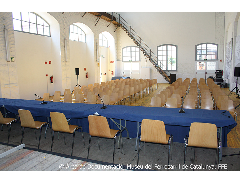 Museu del Ferrocarril de Catalunya entre los aos 2015 y 2018. Exterior e interior de los espacios del Museo, 2018