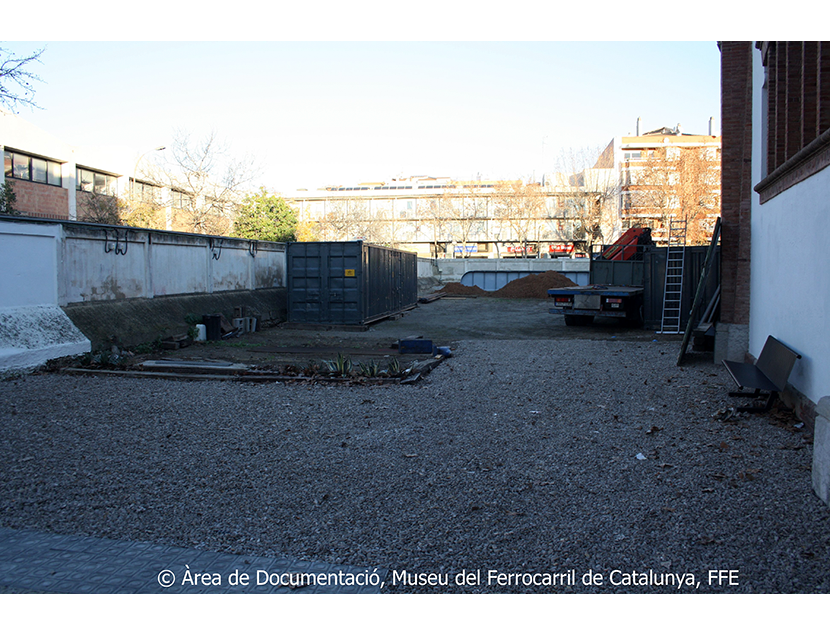 Museu del Ferrocarril de Catalunya entre los aos 2015 y 2018. Exterior e interior de los espacios del Museo, 2018