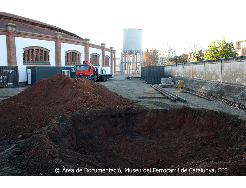 Museu del Ferrocarril de Catalunya entre los aos 2015 y 2018. Exterior e interior de los espacios del Museo, 2018