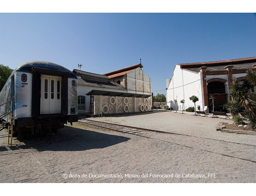 Museu del Ferrocarril de Catalunya entre los aos 2015 y 2018. Exterior e interior de los espacios del Museo, 2018
