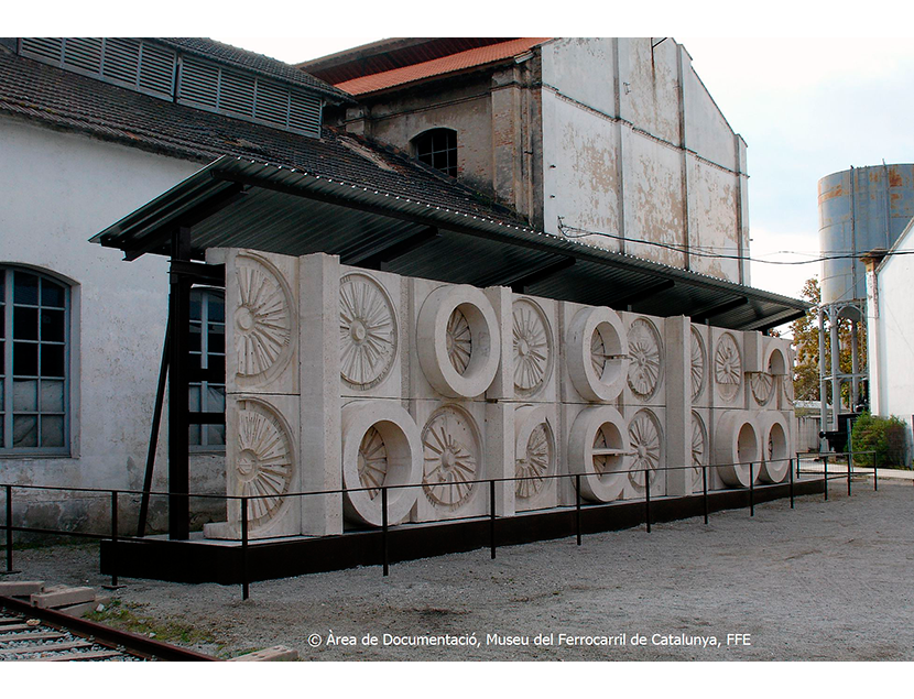 Museu del Ferrocarril de Catalunya entre los aos 2015 y 2018. Exterior e interior de los espacios del Museo, 2018
