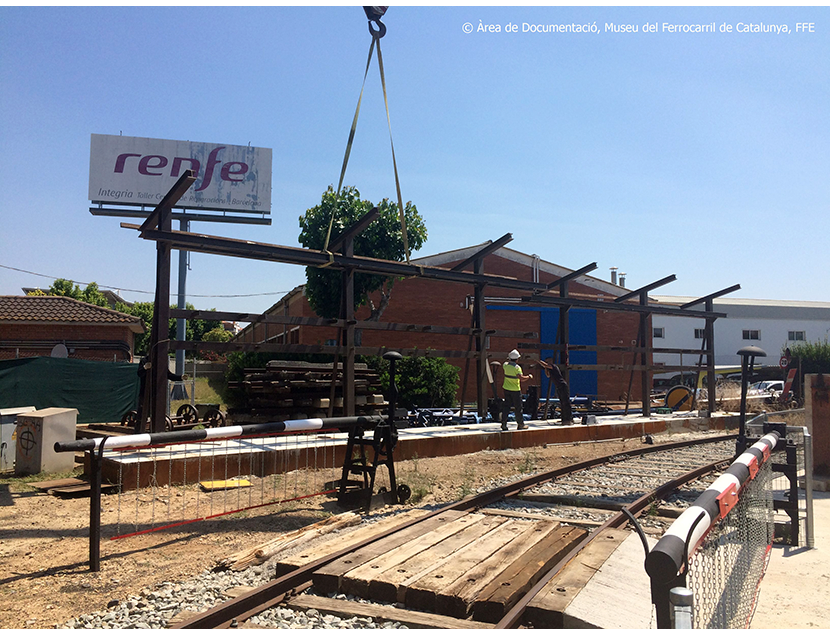 Museu del Ferrocarril de Catalunya entre los aos 2015 y 2018. Exterior e interior de los espacios del Museo, 2018