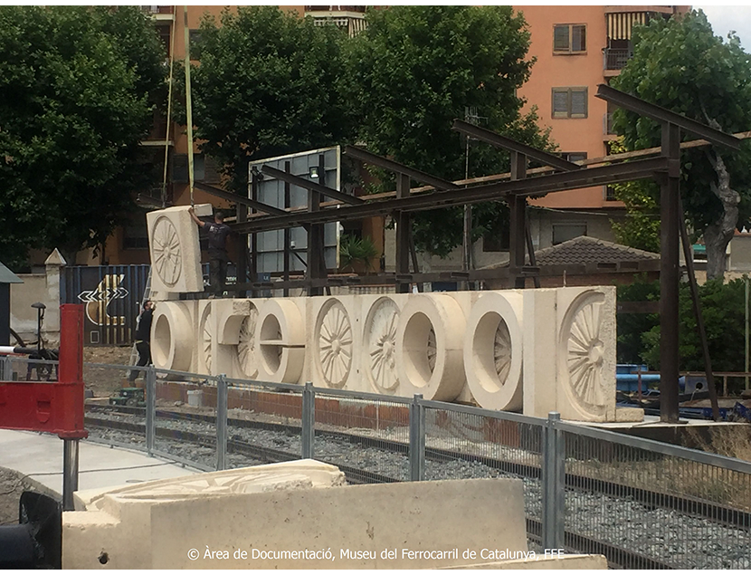 Museu del Ferrocarril de Catalunya entre los aos 2015 y 2018. Exterior e interior de los espacios del Museo, 2018