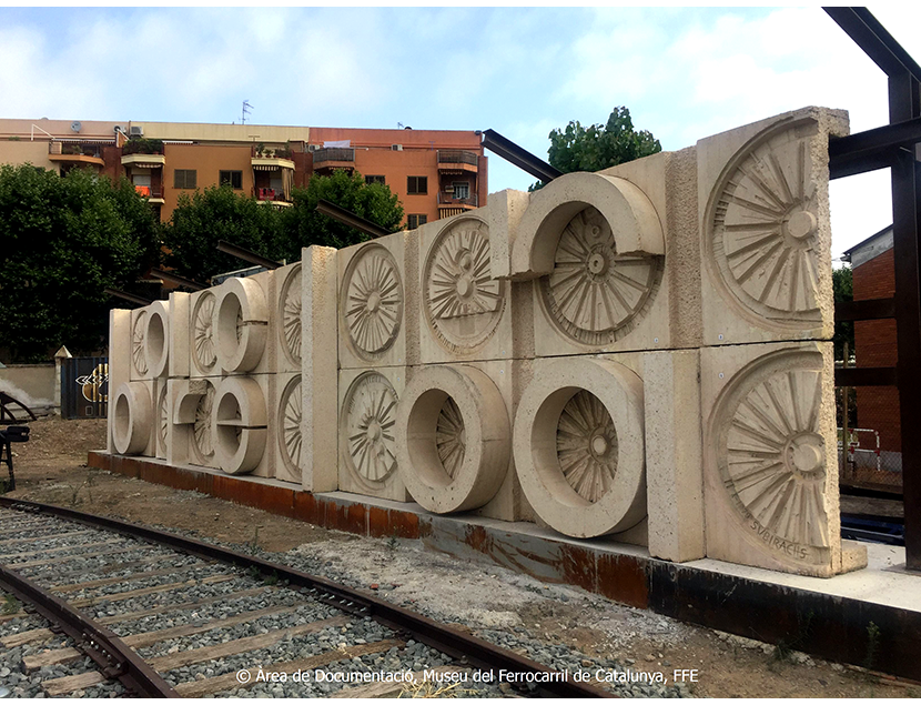 Museu del Ferrocarril de Catalunya entre los aos 2015 y 2018. Exterior e interior de los espacios del Museo, 2018