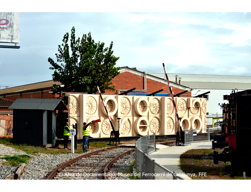 Museu del Ferrocarril de Catalunya entre los aos 2015 y 2018. Exterior e interior de los espacios del Museo, 2018