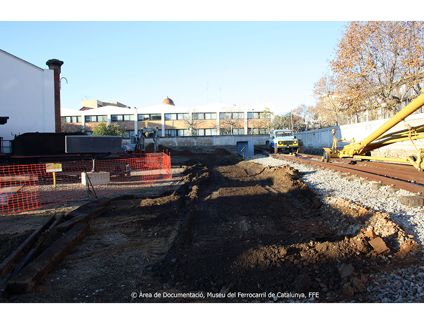 Museu del Ferrocarril de Catalunya entre los aos 2015 y 2018. Exterior e interior de los espacios del Museo, 2018