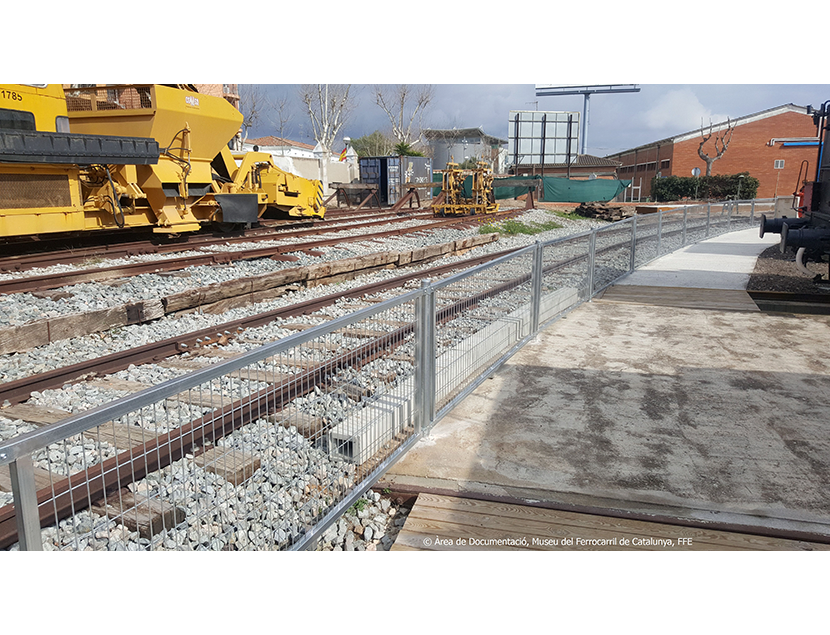 Museu del Ferrocarril de Catalunya entre los aos 2015 y 2018. Exterior e interior de los espacios del Museo, 2018