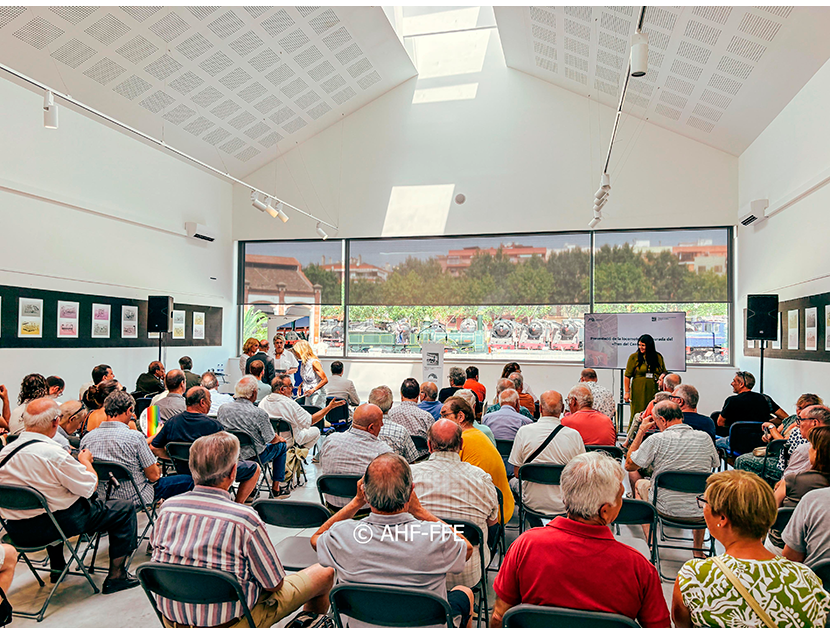 Presentaci�n tren del Centenario en el Museo del Ferrocarril de Catalu�a