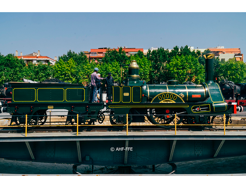 Presentaci�n tren del Centenario en el Museo del Ferrocarril de Catalu�a