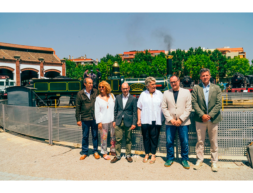 Presentaci�n tren del Centenario en el Museo del Ferrocarril de Catalu�a