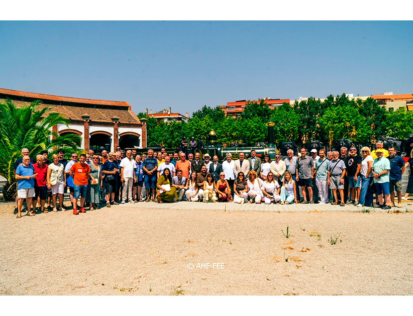 Presentaci�n tren del Centenario en el Museo del Ferrocarril de Catalu�a