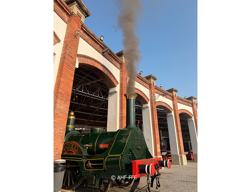 Presentaci�n tren del Centenario en el Museo del Ferrocarril de Catalu�a