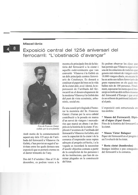 Exposici central del 125  aniversari del ferrocarril