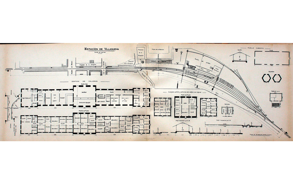 Estaci�n de Villanueva, plano general, s.f.