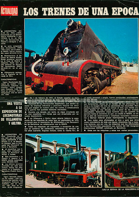Los trenes de una poca, Revista Actualidad, s.f., p. 205-212