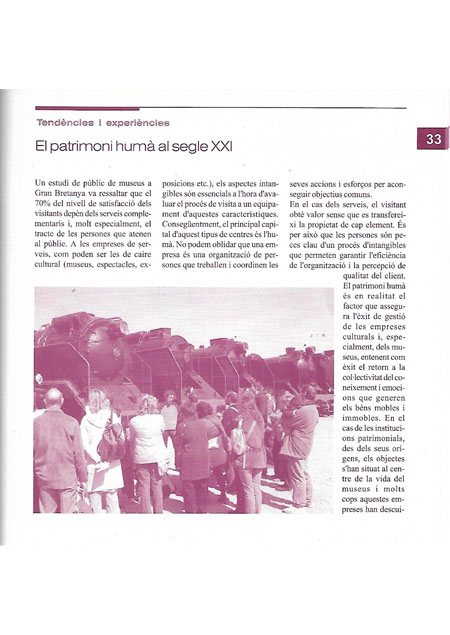 El patrimoni hum al segle XXI, 2004, p. 33-35