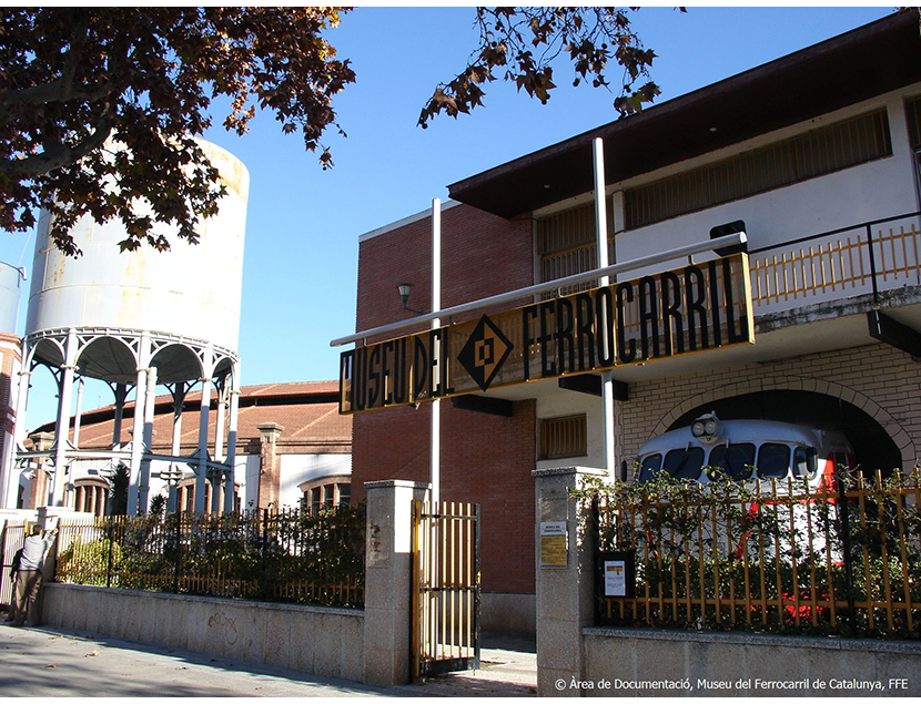 Museu del Ferrocarril de Catalunya entre los aos 2015 y 2018. Exterior e interior de los espacios del Museo, 2018