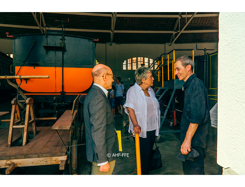 Presentaci�n tren del Centenario en el Museo del Ferrocarril de Catalu�a