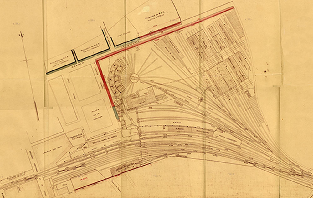 Estacin de Villanueva, plano general, s.f.