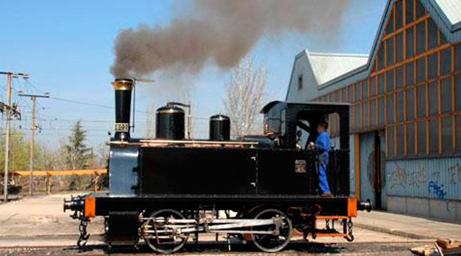 Una nova locomotora de vapor en funcionament arriba al Museu del Ferrocarril de Catalunya