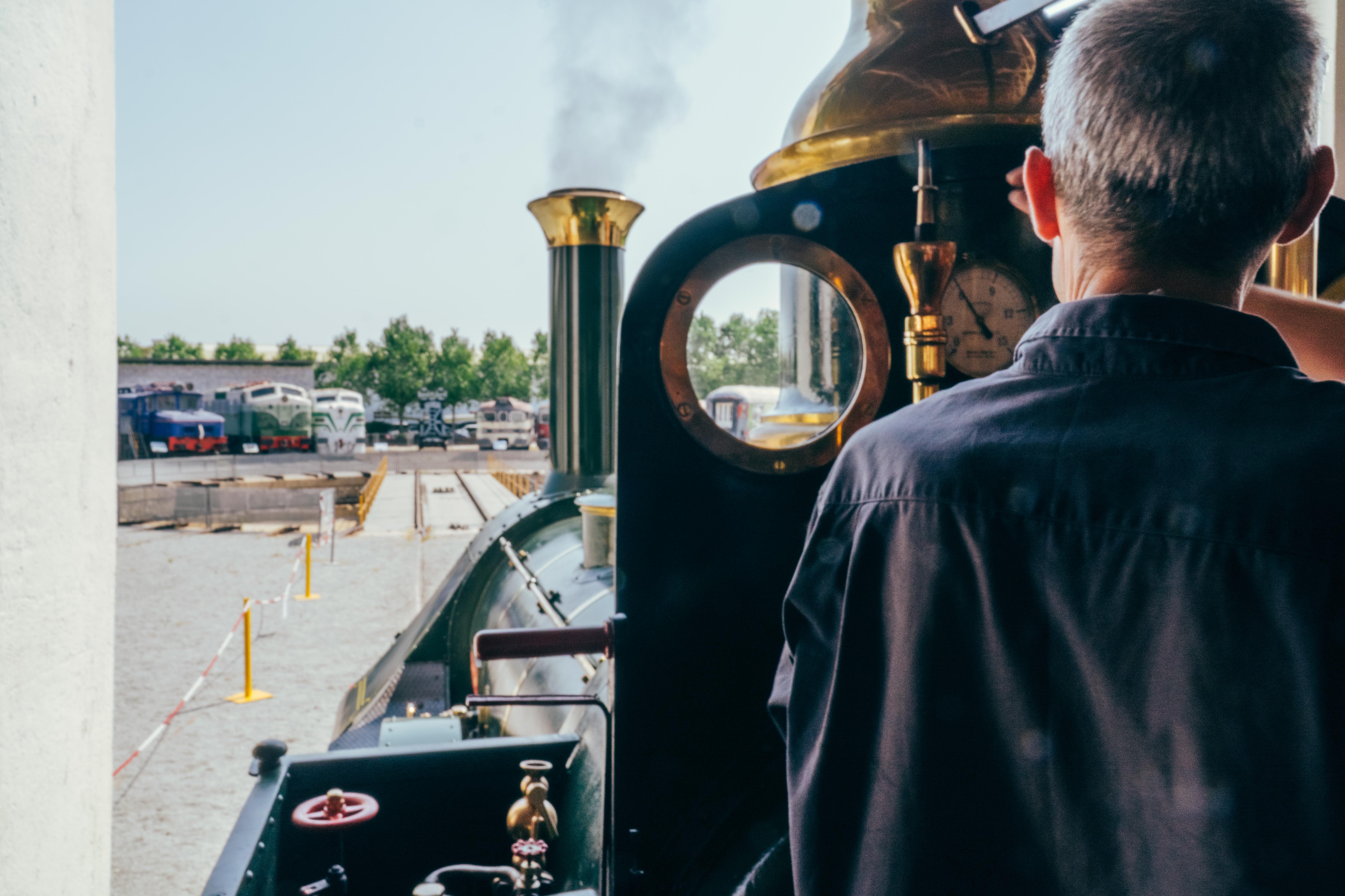 La �Matar� vuelve a llenar de vapor el Museu del Ferrocarril de Catalunya